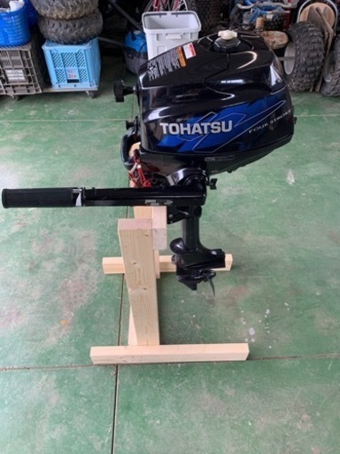 トーハツ ２馬力船外機 動作確認済みです。3.5キャブ＆アルミペラ仕様！