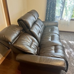 MARUICHI   マルイチセーリング    リクライニング 3人掛けソファ    (ブラウン）の画像