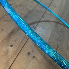 フラフープ（ラメ入りブルー）83cmの画像