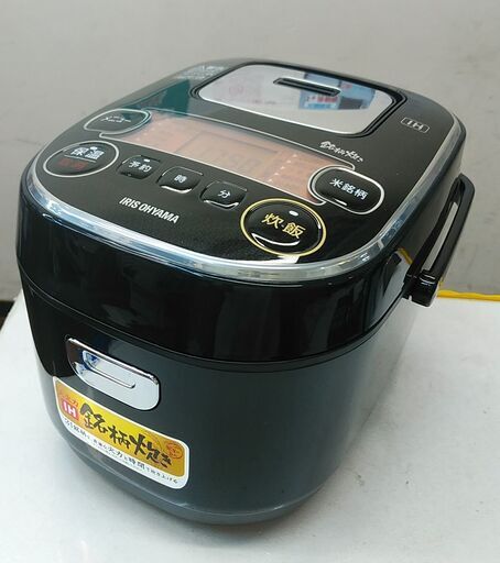セール！品質保証☆配達有り！4000円(税別）アイリスオーヤマ 3合炊き IHジャー炊飯器 2020年製 ブラック