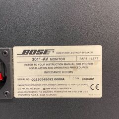 ◆🔶期間限定・特別価格🔶◆BOSE スピーカー 301 AV MONITOR ペアの画像