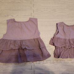 姉妹 お揃い おそろい 100cm 120cm 子供服 キッズの画像