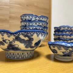 鍋島　刺身鉢小附　皿鉢ｘ5、薬味小皿ｘ5)の画像