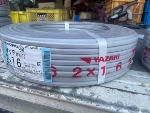 YAZAKI  ＶＶＦ　2×1.6 100m　