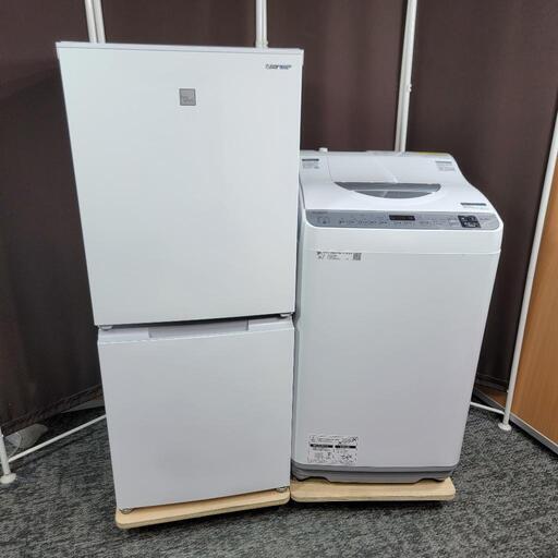 ‍♂️s売約済み‼️配送設置は無料‼️ヒーター乾燥機能つき✨最新2021年製✨つけかえドア対応✨SHARP 家電セット