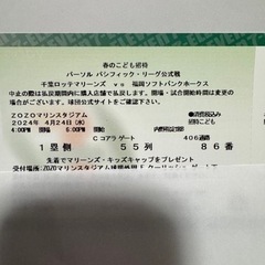 千葉ロッテチケット 