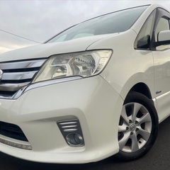 低走行高年式！月々1.2万円〜分割払い可❗️車検2年付き！大人気☆日産 セレナS-ハイブリッド☆8人乗り☆HDDナビ付き☆走行中DVD観れます☆ETC付き☆バックカメラ付き☆ドラレコ付き☆両方電動スライドドア☆ウィンカーミラー☆フル装備☆車内広々三列シート‼️の画像