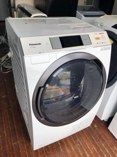 北九州市内配送無料　保証付き　パナソニック 【左開き】10．0kgドラム式洗濯乾燥機 クリスタルホワイト NA-VX9600L-W