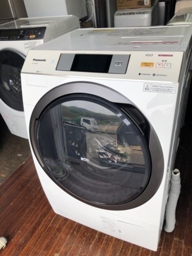 北九州市内配送無料　保証付き　パナソニック 【左開き】10．0kgドラム式洗濯乾燥機 クリスタルホワイト NA-VX9600L-W