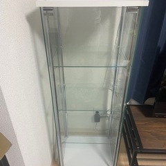 家具 収納家具 キャビネット　コレクション棚　ガラスケースの画像