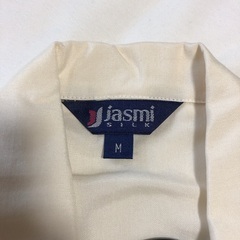 【新品】ジャスミシルク シルク100% トップス ブラウス 絹素材　Mの画像