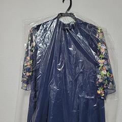 受渡予定あり【値下げ済】結婚式 ワンピース ネイビー 刺繍 花柄の画像