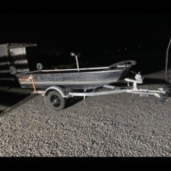 ジョンボート11f トレーラー　セット　アルミボートの画像