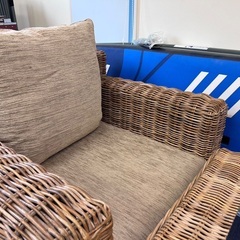 ソファー一式　ラタン　籐　アジアン風ラタンソファーの画像