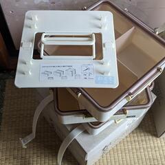 松花堂三段ランチボックス〘大〙〘小〙キャンプ　ピクニックの画像