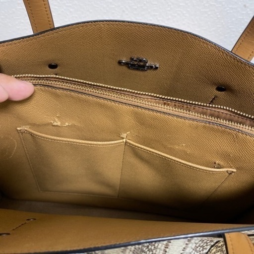 COACH トートバッグ スネークスキンパイソン