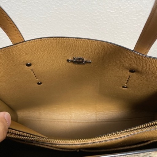 COACH トートバッグ スネークスキンパイソン