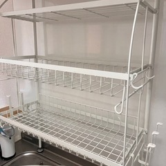 つっぱり　水切りラックの画像