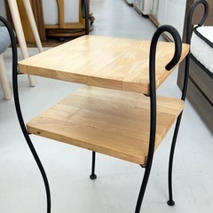 【お買い得‼️】アンティーク調♪ アイアン脚 30cm角サイドテーブル コーナー 花台 インテリア家具の画像