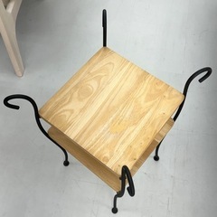 【お買い得‼️】アンティーク調♪ アイアン脚 30cm角サイドテーブル コーナー 花台 インテリア家具の画像