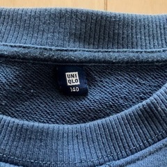 kids♡スウェット　くすみブルー　UNIQLO 140　の画像