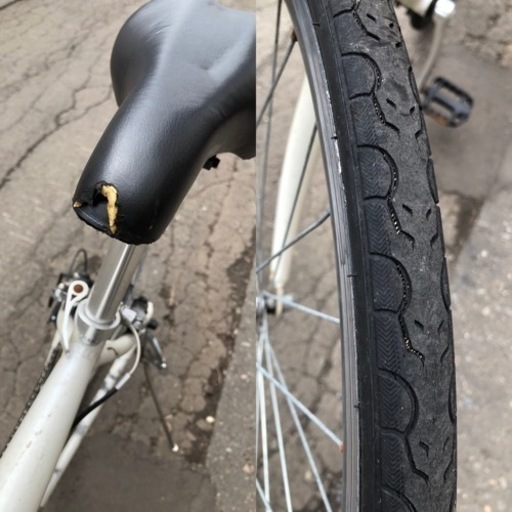 登録解除済み　 LOUISVILLE クロスバイク 6段変速 700C 自転車