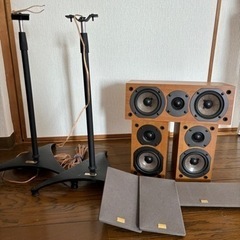 ONKYOスピーカー　D-105M D-105C DENONスタンド付き     　　　