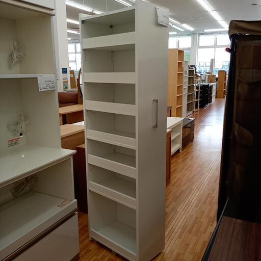 ★ジモティ割あり★ 隙間家具　キャスター付き　ホワイト　クリーニング済　YJ2313