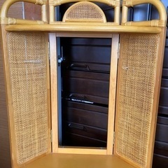 ラタン　テレビボードの画像