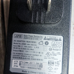 🔌ACアダプター🔌WA-18G12U❎️ジャンク❎️の画像