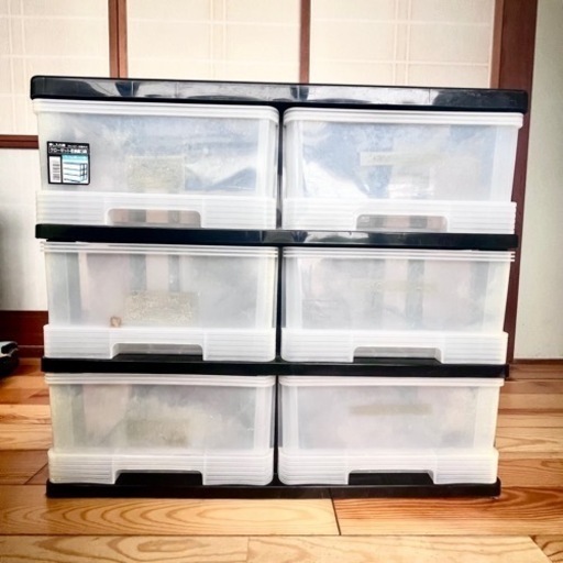 【取引終了】押入れ用 クローゼット 収納庫 3段 収納家具 収納ケース