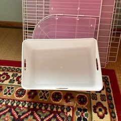 【訳アリ】猫ケージ 大きめ ピンク色 ４階建て ４段 キャットケージの画像