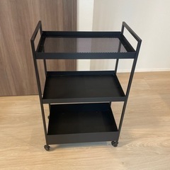 IKEA イケア　ワゴン　ニッサフォース　ブラック