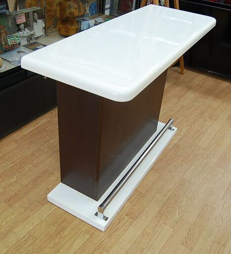 バーカウンター 幅120×奥行45×高さ86.5cm ニトリ フーガ 120 ダーク