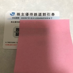 JR西日本株主優待券　２枚あります　博多駅筑紫口で直接お渡し可能