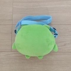 【お譲り先決まりました】カエルのモチモチショルダーバック　アミューズ品 バッグ ポーチの画像