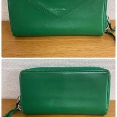 バレンシアガ ネイビーカバス M 長財布 セットの画像