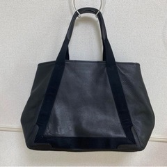 バレンシアガ ネイビーカバス M 長財布 セットの画像