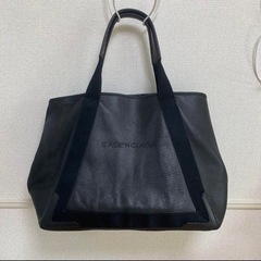 バレンシアガ ネイビーカバス M 長財布 セットの画像