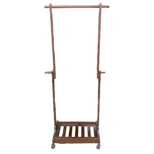 【REGASTOCK 川崎店】木製ハンガーラック 高さ約150cm×幅約65cm×奥行約38cm