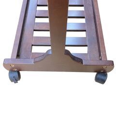 【REGASTOCK 川崎店】木製ハンガーラック 高さ約150cm×幅約65cm×奥行約38cmの画像