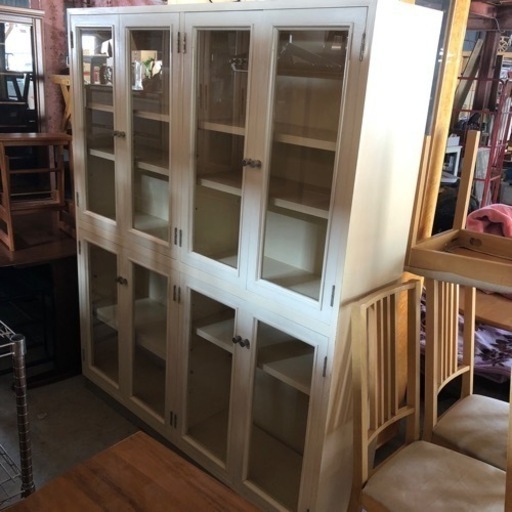アンティーク調 レトロな収納棚 食器棚 本棚 150×35×180cm