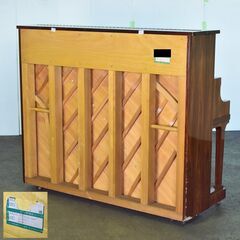 ≪zyt1450ジ≫ 希少 KAWAI/カワイ アップライトピアノ KL801 艶有木目 ローズウッド？ 1982年頃製造 KL-801 現状品 50805-02の画像