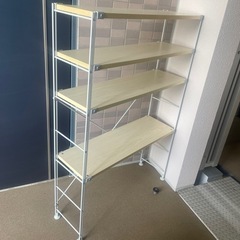 【お譲り先決定しております】無印良品シェルフ棚、イケヤラック