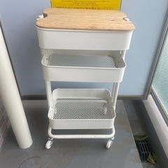 【お譲り先決定しております】無印良品シェルフ棚、イケヤラックの画像