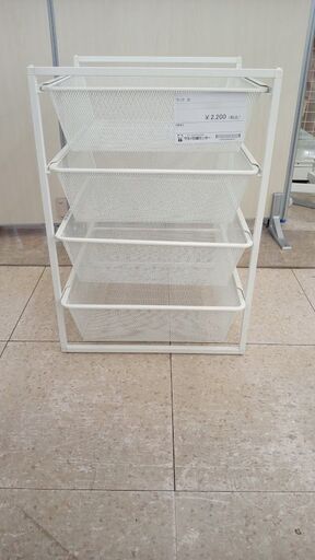 ★ジモティ割あり★ IKEA ラック 白 H70×D51.5×W50 クリーニング済み TJ5427