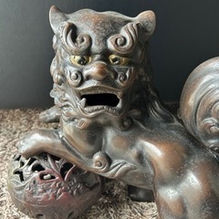 ☆ 玉獅子　置物　縁起物小物 置物、オブジェの画像