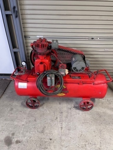 エアーコンプレッサー  フジコン　5馬力　14k デカタンク フジ エアーコンプレッサー 5馬力 14k