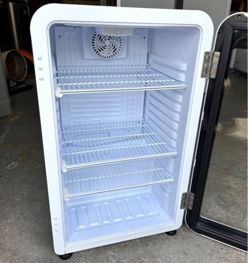 札幌市内配送可 21年製 Hijiru ヒジル 95L レトロ冷蔵ショーケース HJR