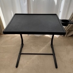 高さ角度調節可能！折りたたみテーブル　サイドテーブル　パソコンデ...